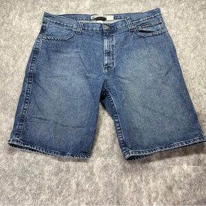 Harley Davidson Mens‎ Medium Wash Standard Length Blue Jeans Shorts Size 40